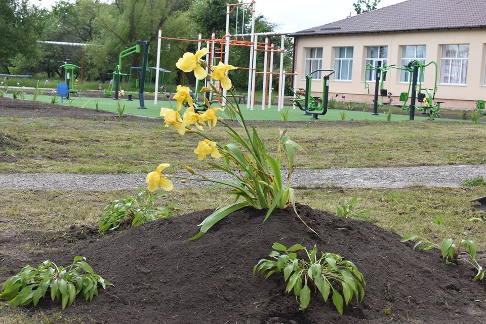 Відкриття майданчика для воркаут в селі Потік. Фото