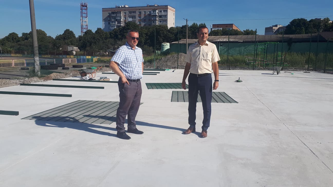 Будівництво мультифункціонального майданчика в Фастові. Фото