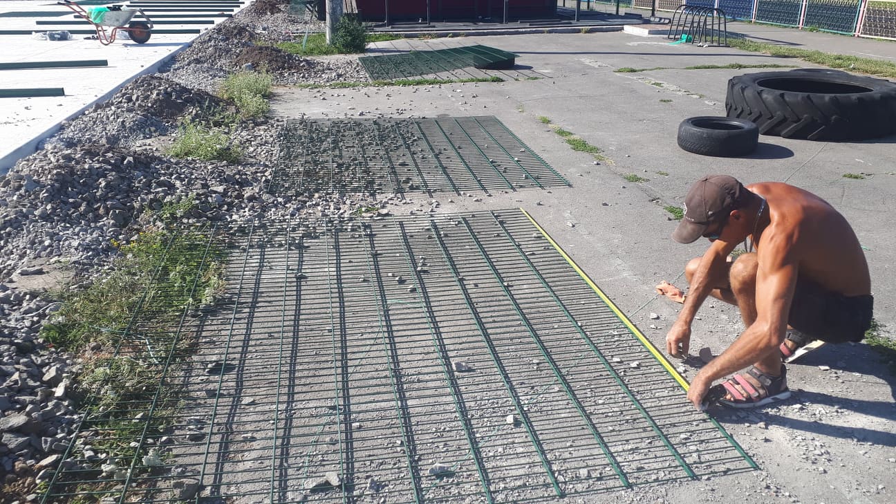 Будівництво мультифункціонального майданчика в Фастові. Фото