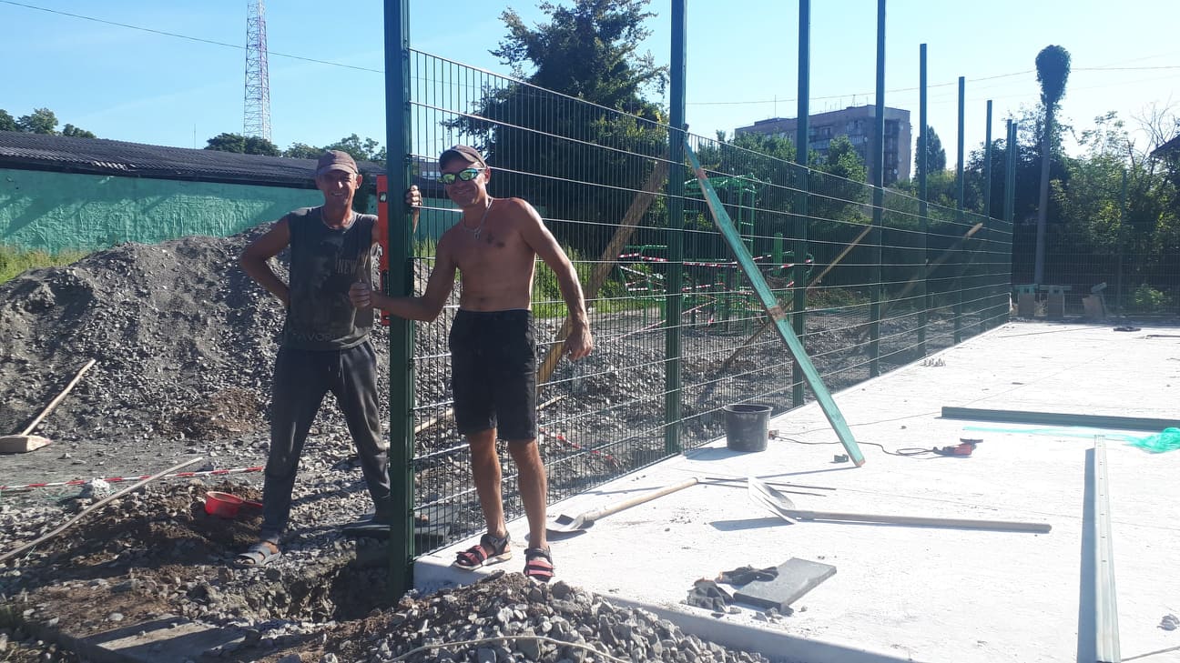 Будівництво мультифункціонального майданчика в Фастові. Фото