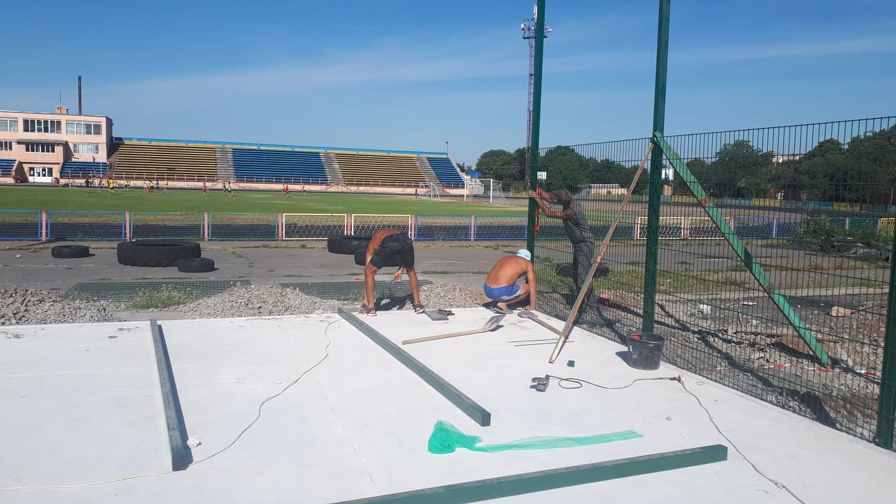 Будівництво мультифункціонального майданчика в Фастові. Фото