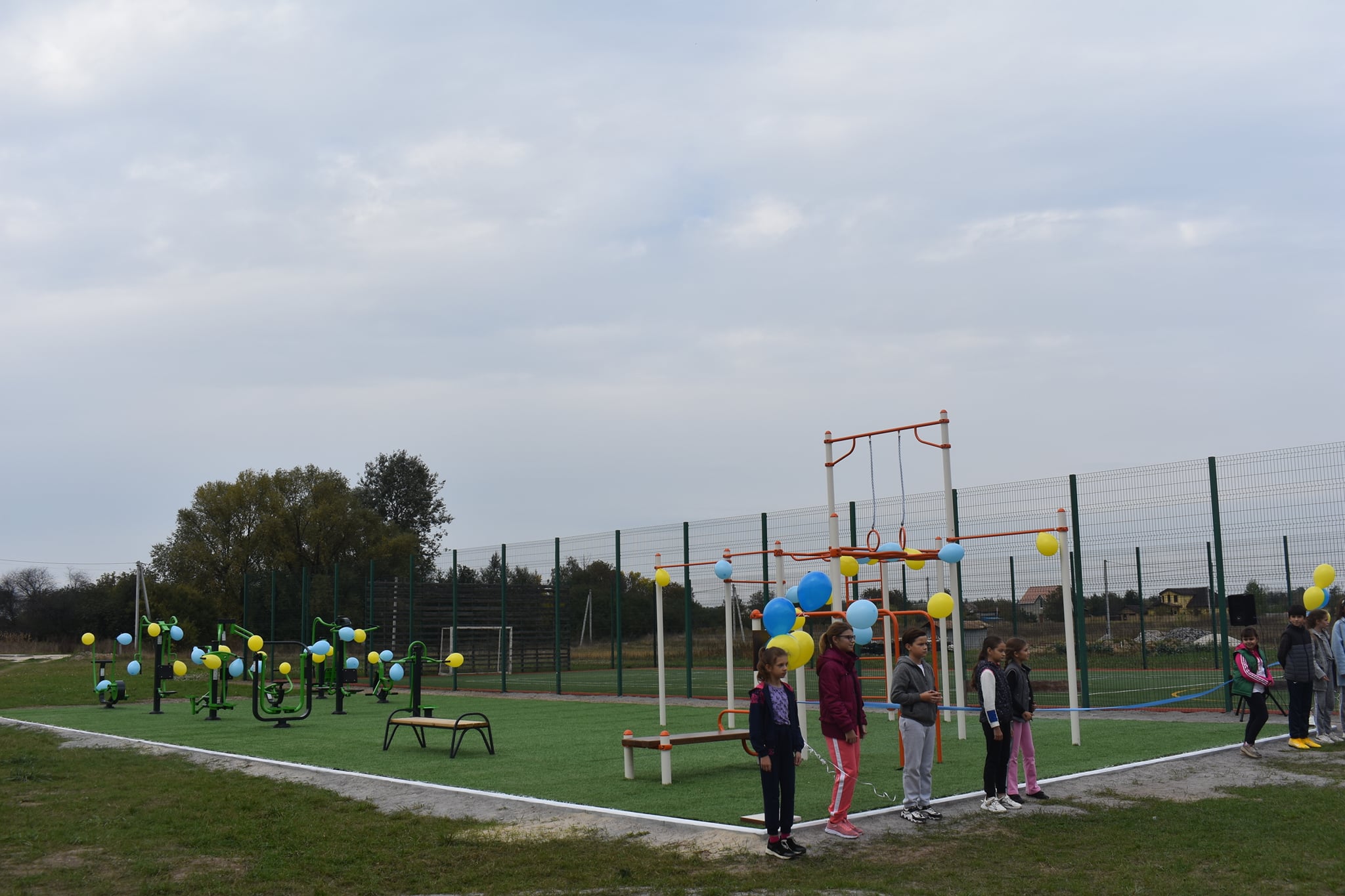 Відкриття воркаут-майданчиків у Васильківському районі. Фото