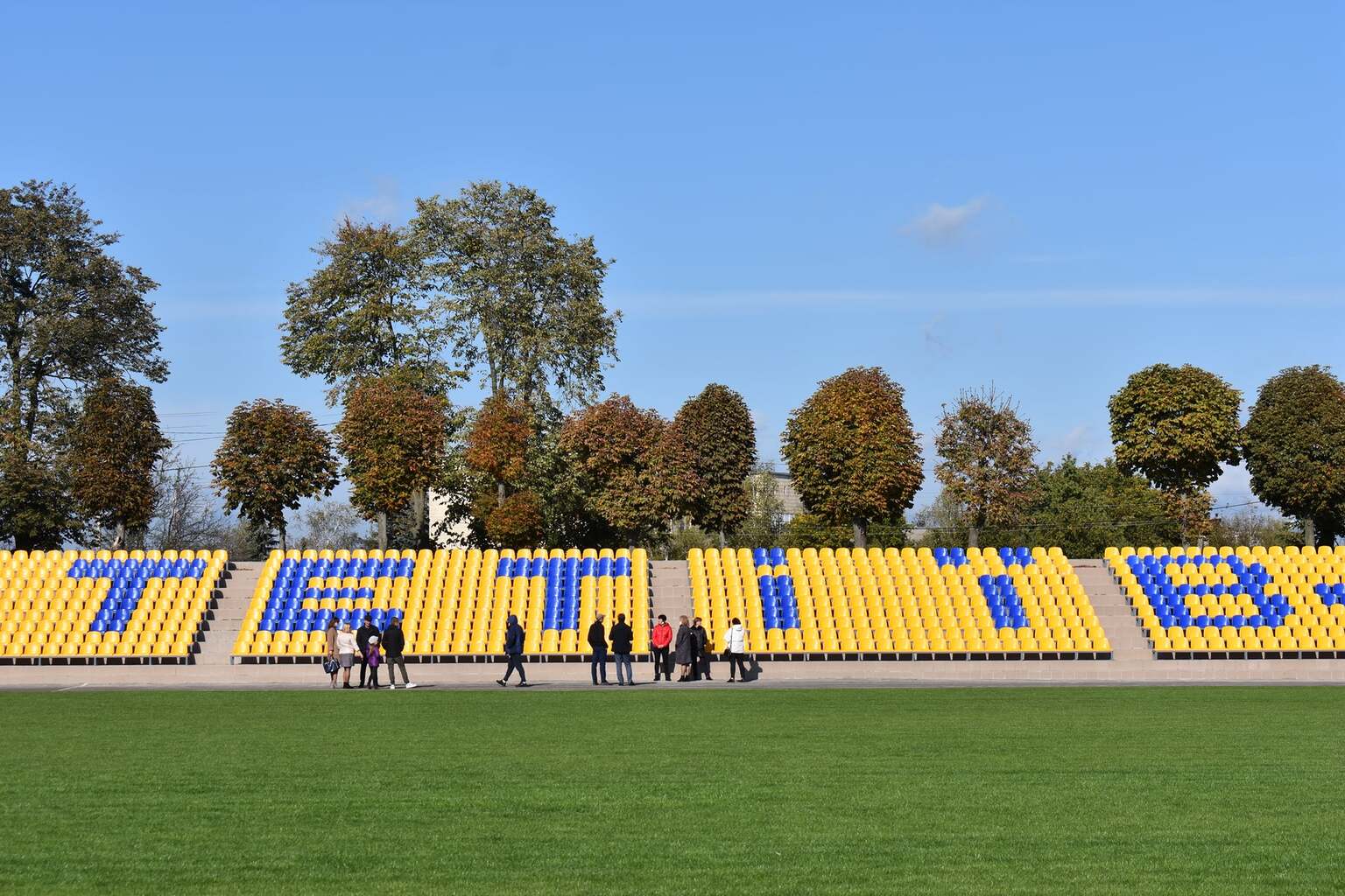 Стадіон в Тетієві за програмою Велике будівництво. Фото