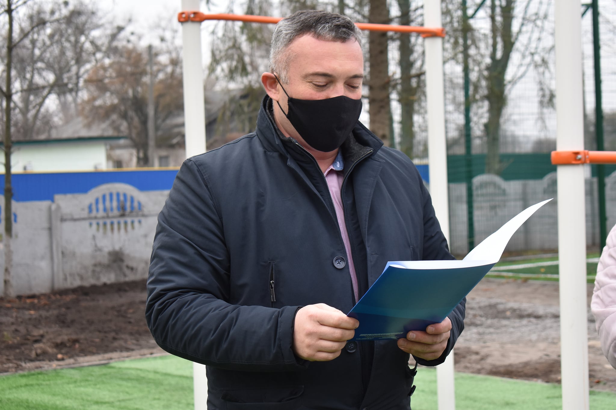 Відкриття воркаут-майданчика в Новій Олександрівці. Фото