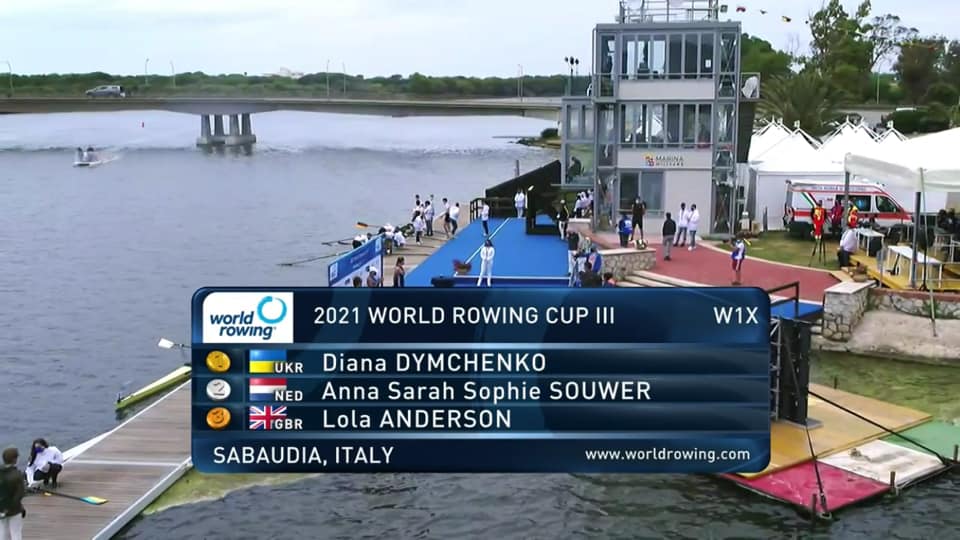 Діана Димченко - переможниця етапу Кубку світу з академічного веслування. фото