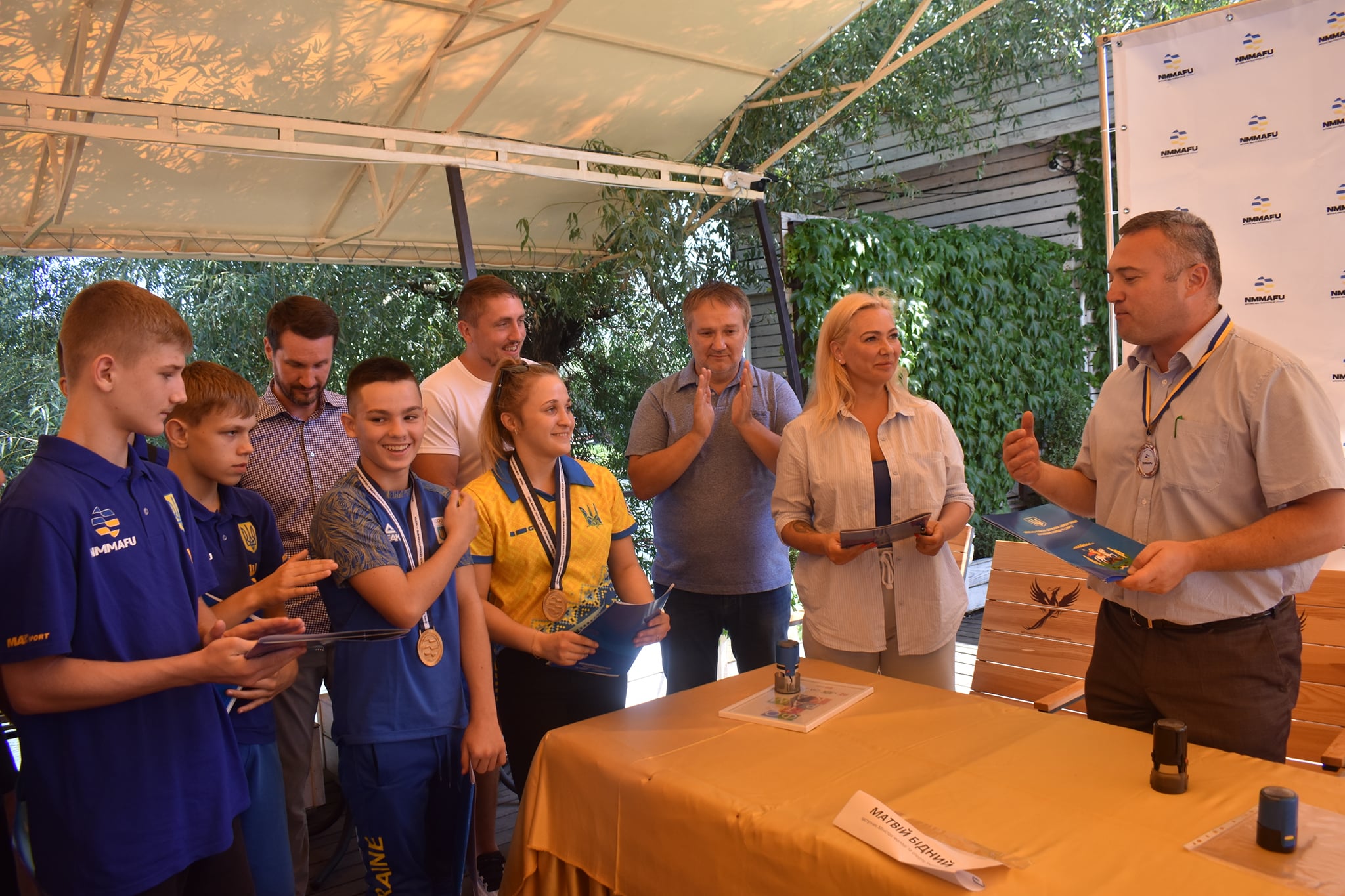 В Києві урочисто вшанували бійців ММА за перше місце на чемпіонаті світу. фото