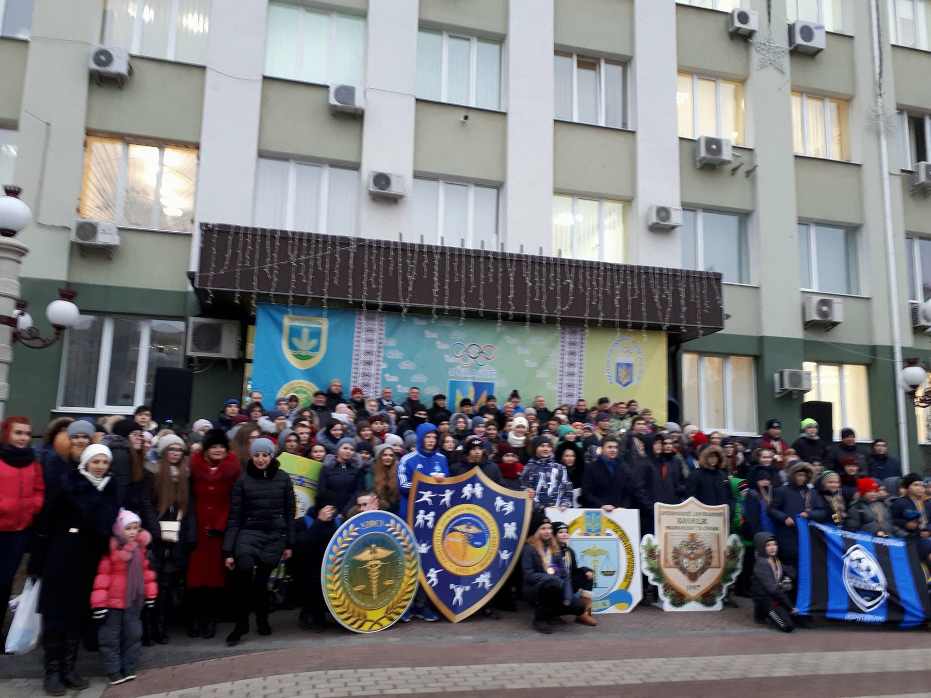 Підняття олімпійського прапора, Ірпінь. Фото
