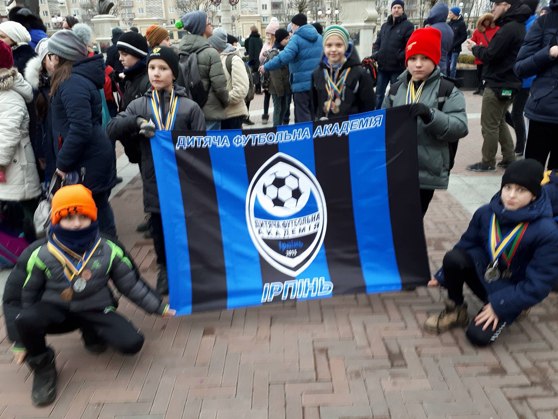 Підняття олімпійського прапора, Ірпінь. Фото