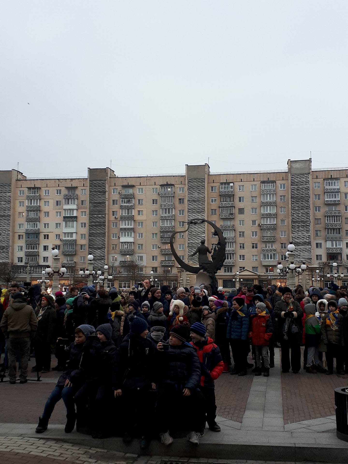 Підняття олімпійського прапора, Ірпінь. Фото