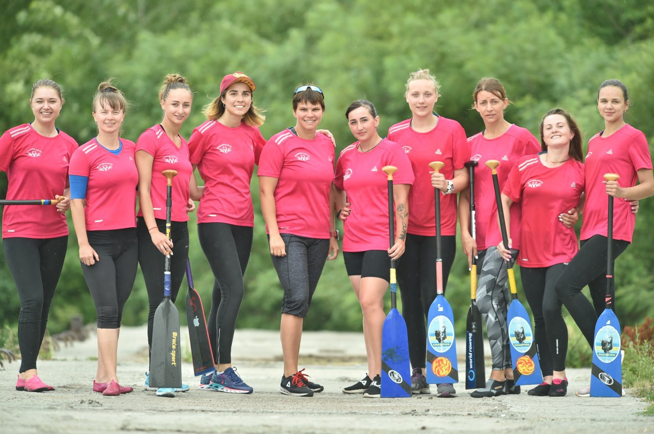 Команда Київщини, веслування на човнах &quot;Дракон&quot;. Фото