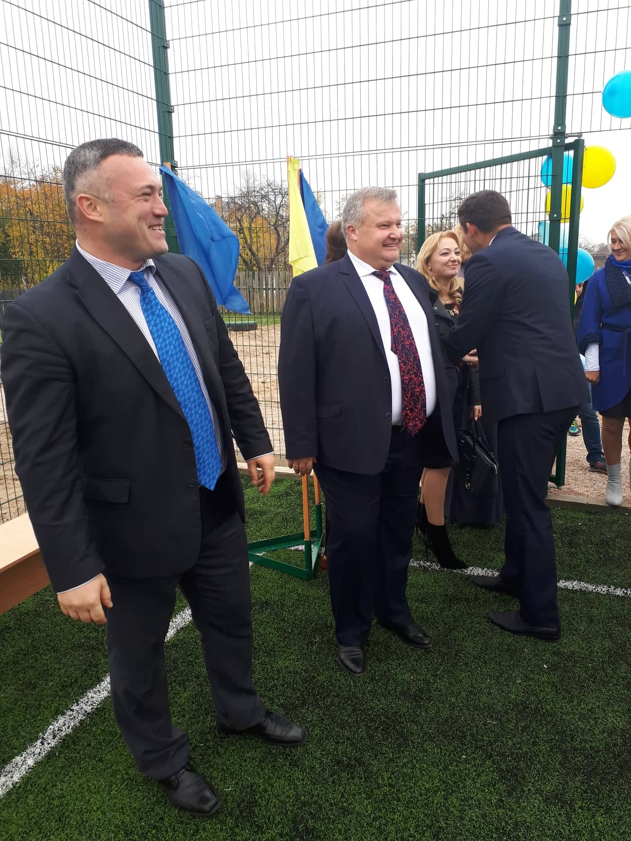 Відкриття футбольного поля в Лебедівці. Фото