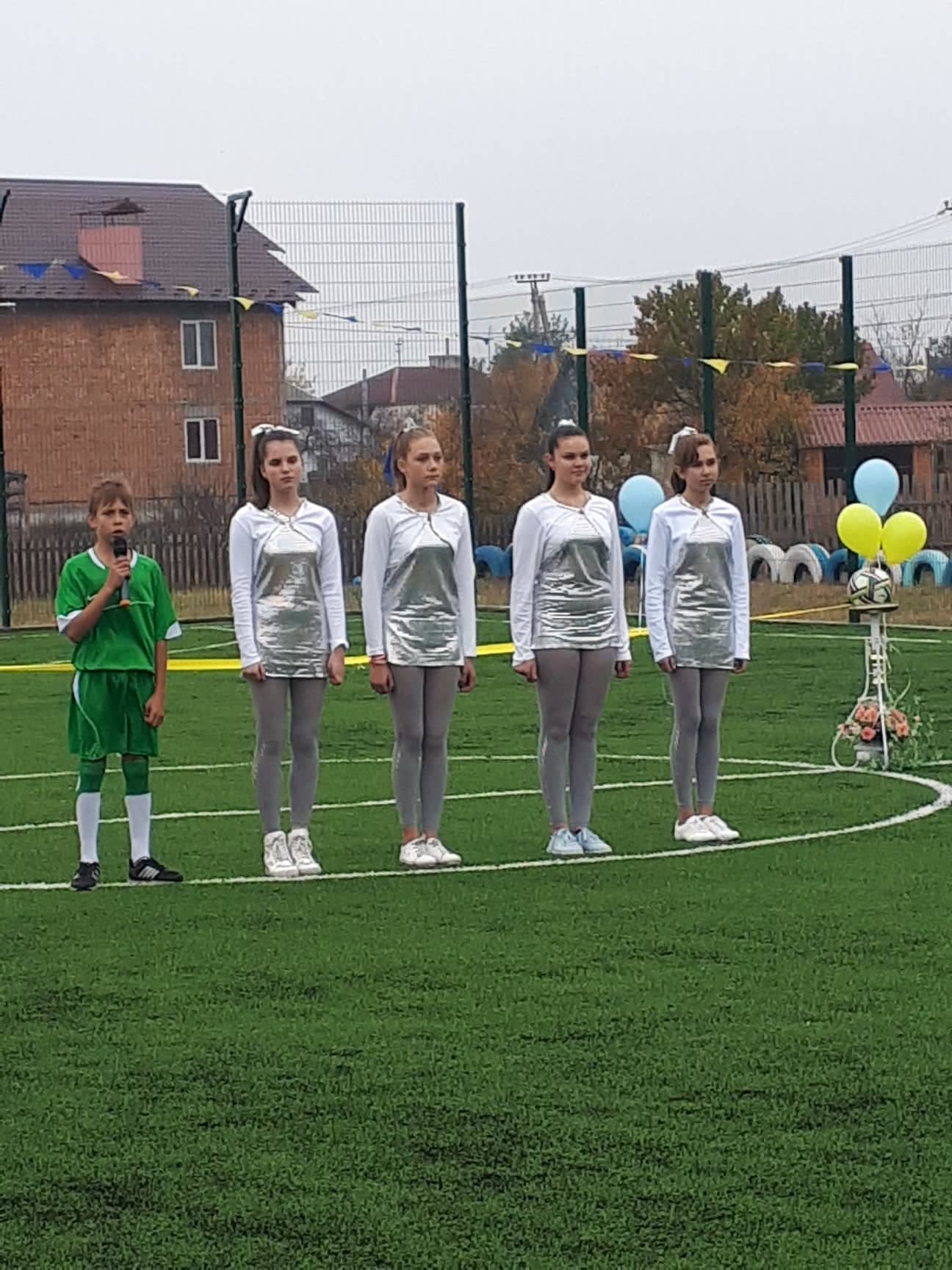 Відкриття футбольного поля в Лебедівці. Фото