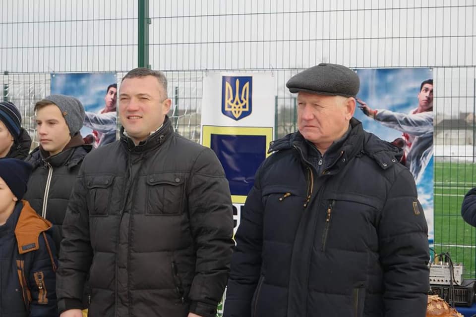 Відкриття футбольного поля у Великій Димерці. Фото