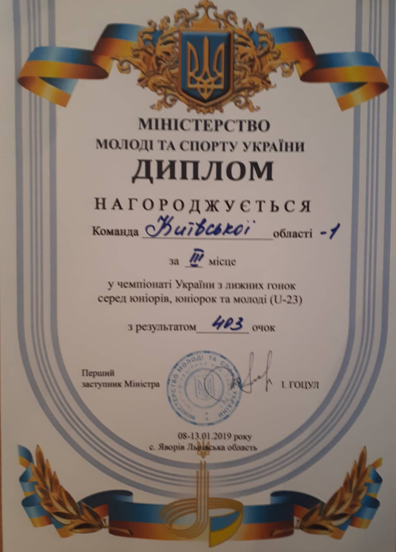 Чемпіонат України з лижних гонок серед юніорів, юніорок та молоді (U-23). фото