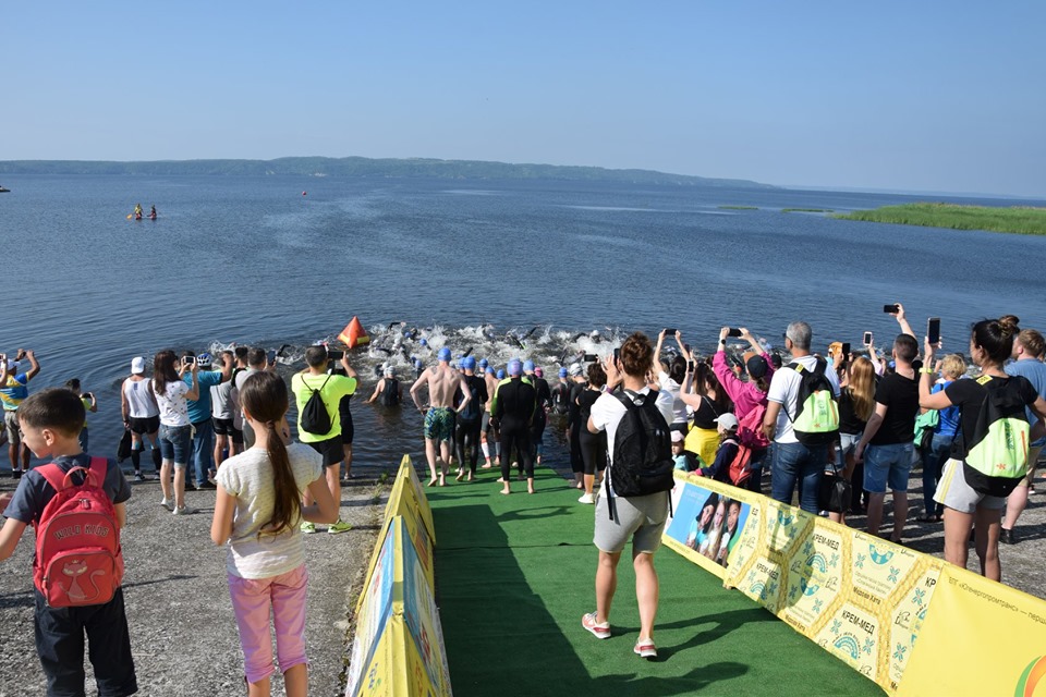 міжнародні змагання серед тріатлоністів Слов’янська хвиля. Фото