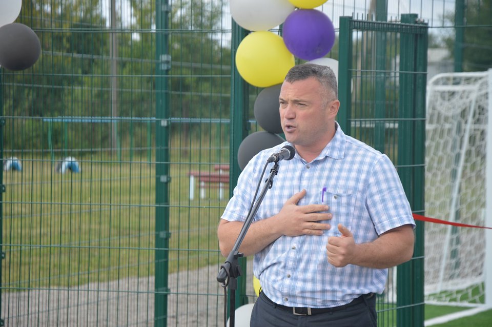 Відкритя міні-футбольного майданчика, Телешівка. Фото