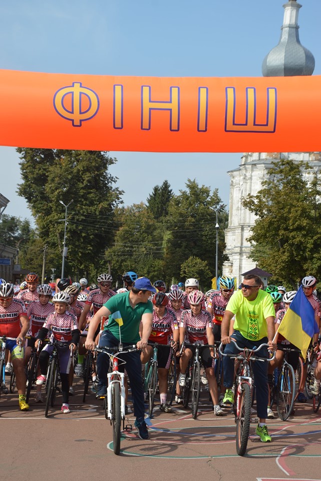 Велопробіг Переяславом до Дня Незалежності. Фото