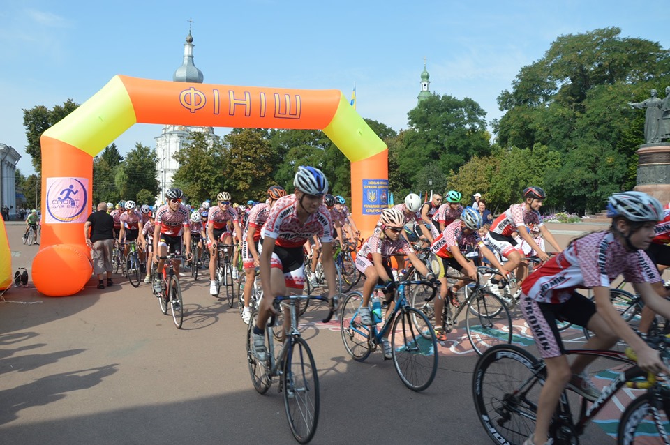 Велопробіг Переяславом до Дня Незалежності. Фото