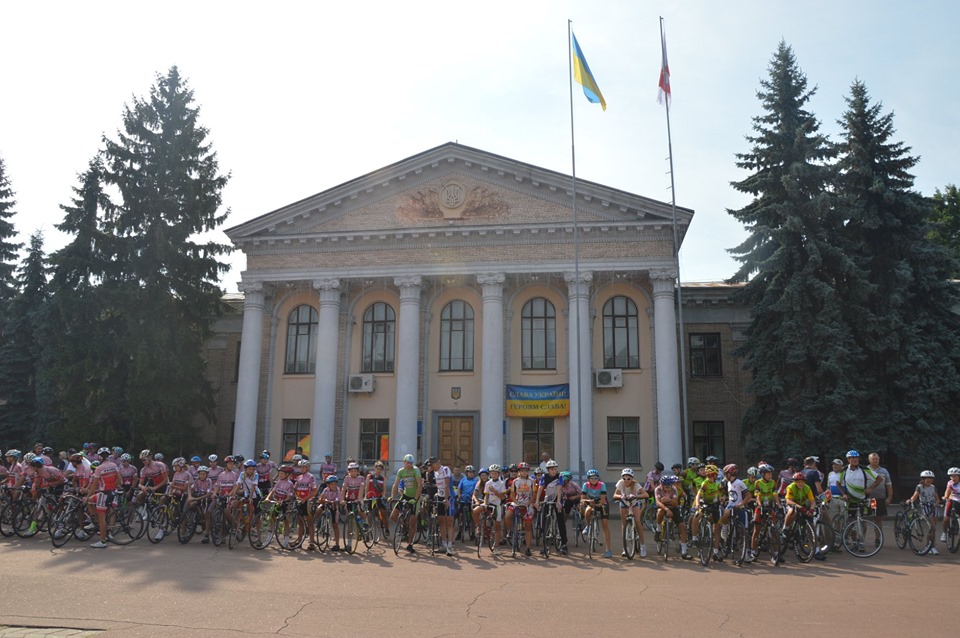 Велопробіг Переяславом до Дня Незалежності. Фото