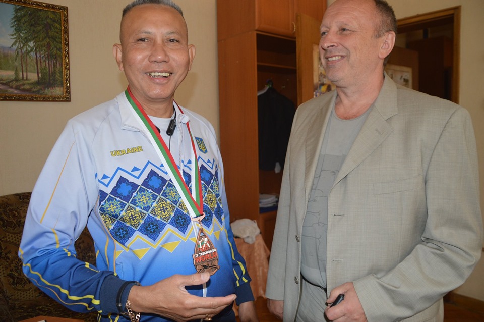 Ук Дара Чан та Юрій Севастюк, чемпіонат світу з таеквондо. Фото
