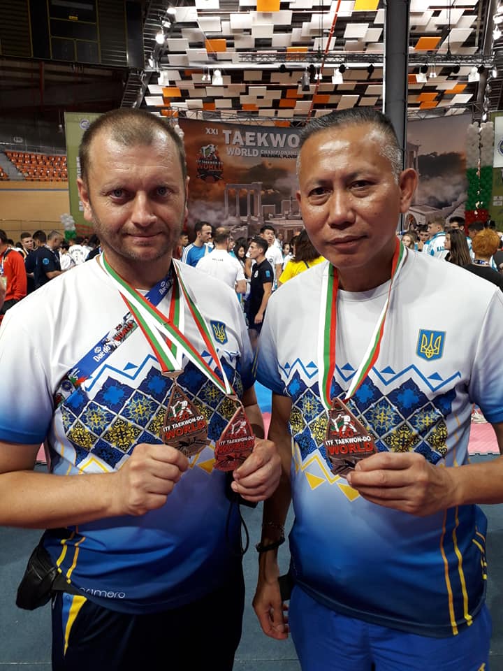 Ук Дара Чан та Юрій Севастюк, чемпіонат світу з таеквондо. Фото
