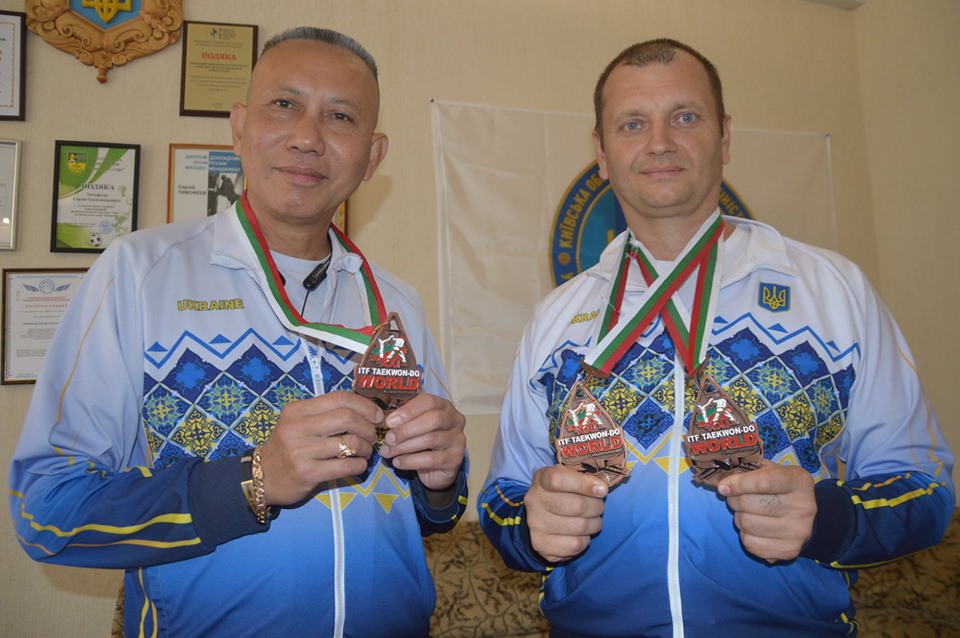 Ук Дара Чан та Юрій Севастюк, чемпіонат світу з таеквондо. Фото