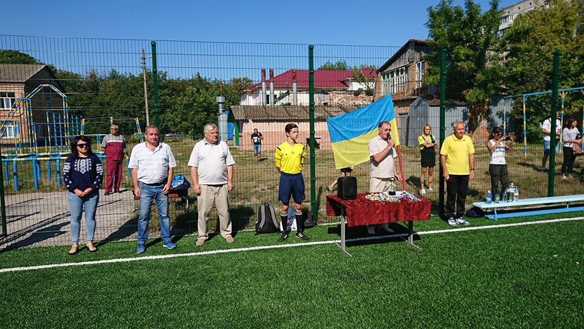 Відкриття футбольного поля у Фастові. Фото