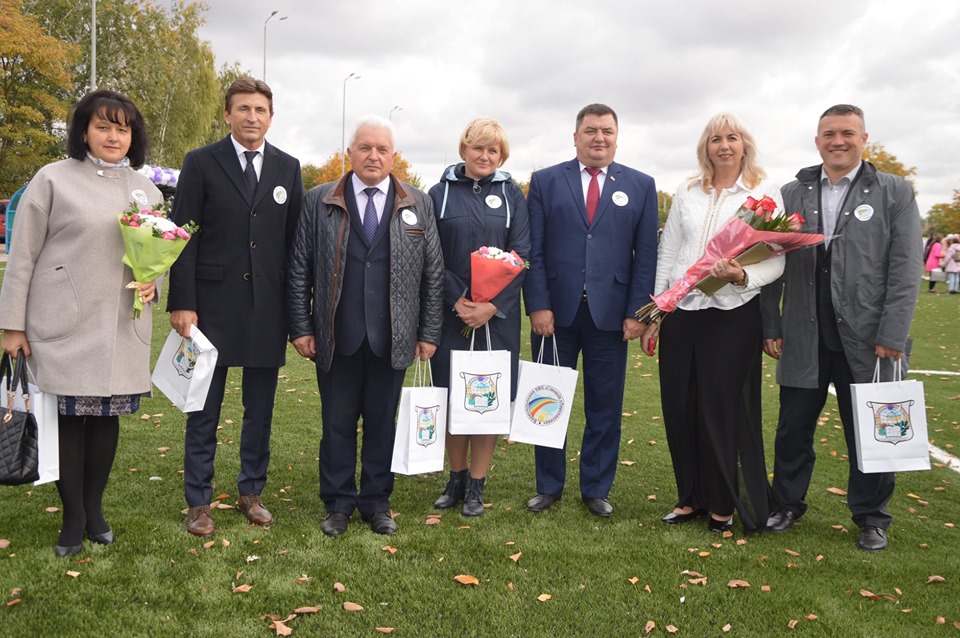 Відкриття стадіону в Борисполі. Фото