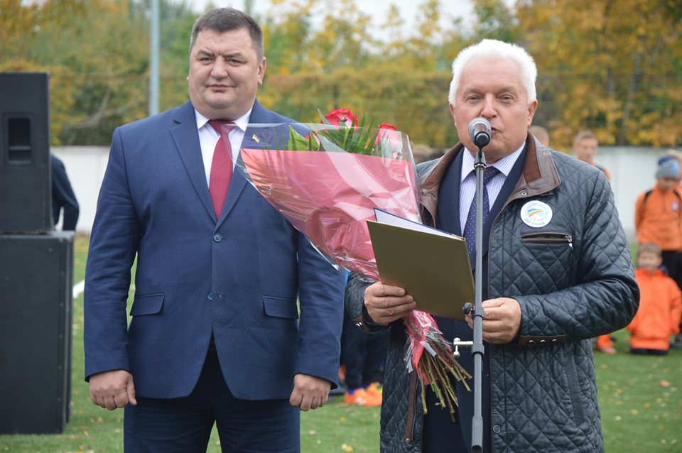 Відкриття стадіону в Борисполі. Фото