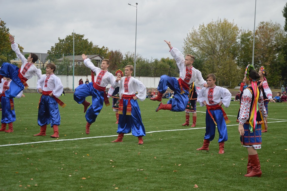 Відкриття стадіону в Борисполі. Фото