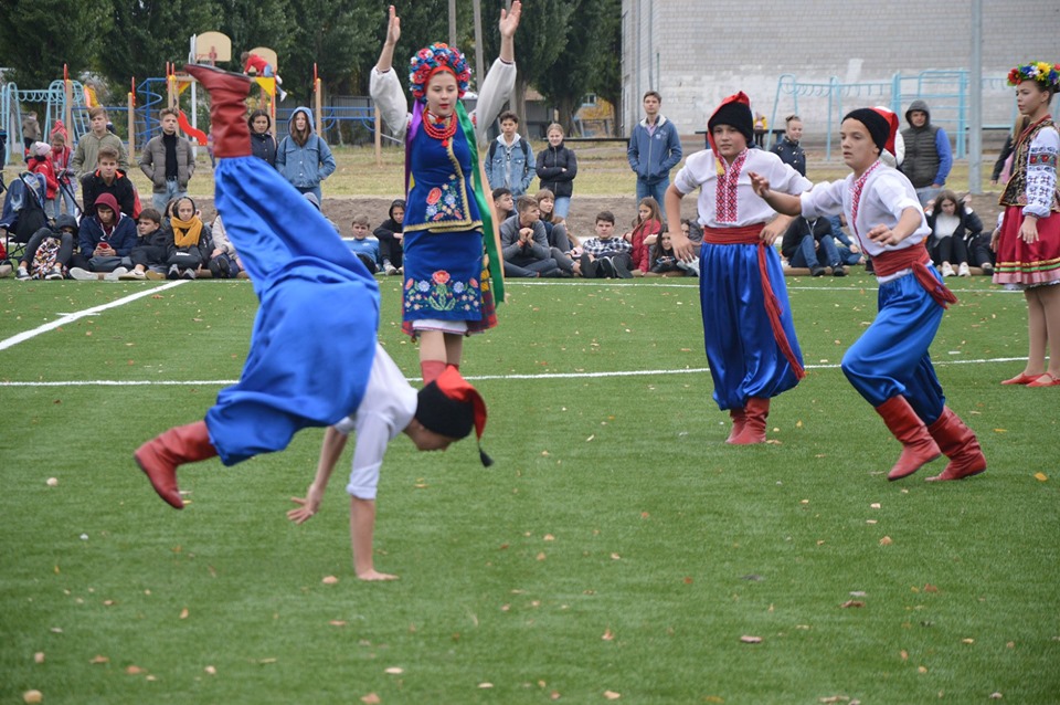 Відкриття стадіону в Борисполі. Фото