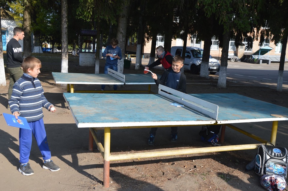Спортивний урок в Тетієві. Фото