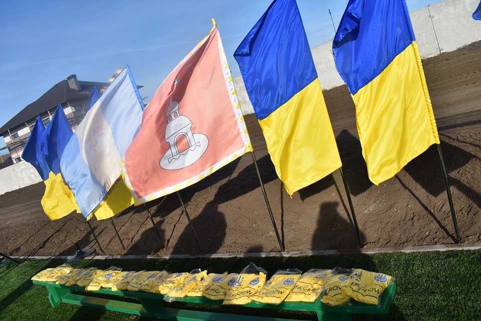 Відкриття футбольного поля в Переяславі. Фото