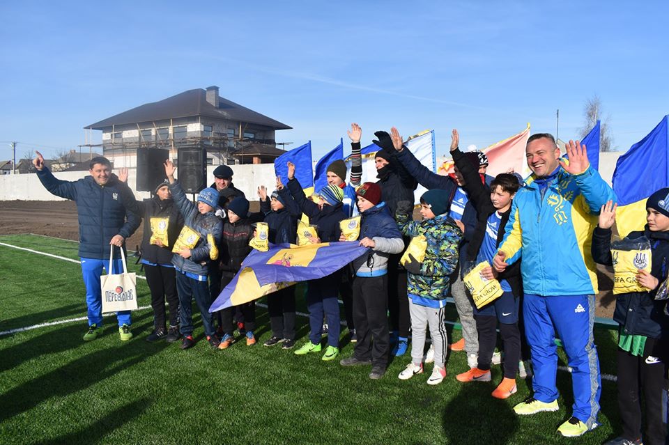 Відкриття футбольного поля в Переяславі. Фото
