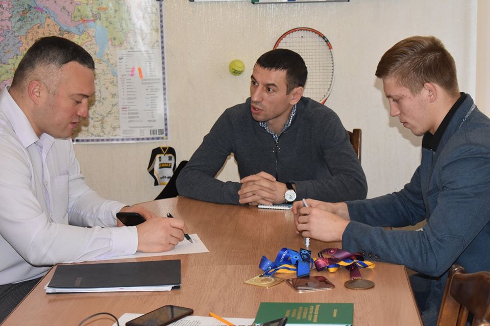 Зустріч Сергія Тимофєєва з Артуром Політаєвим та Дмитром Пікаловим. Фото