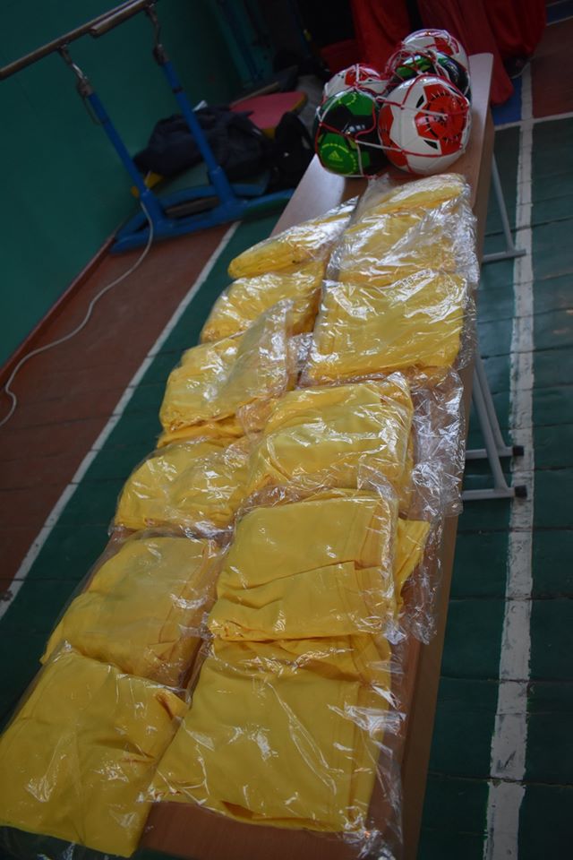 Відкриття футбольного поля в Бишеві. Фото