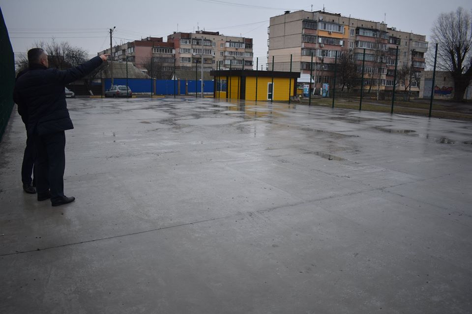 Будівництво мультифункціональних майданчиків, Калинівка. Фото