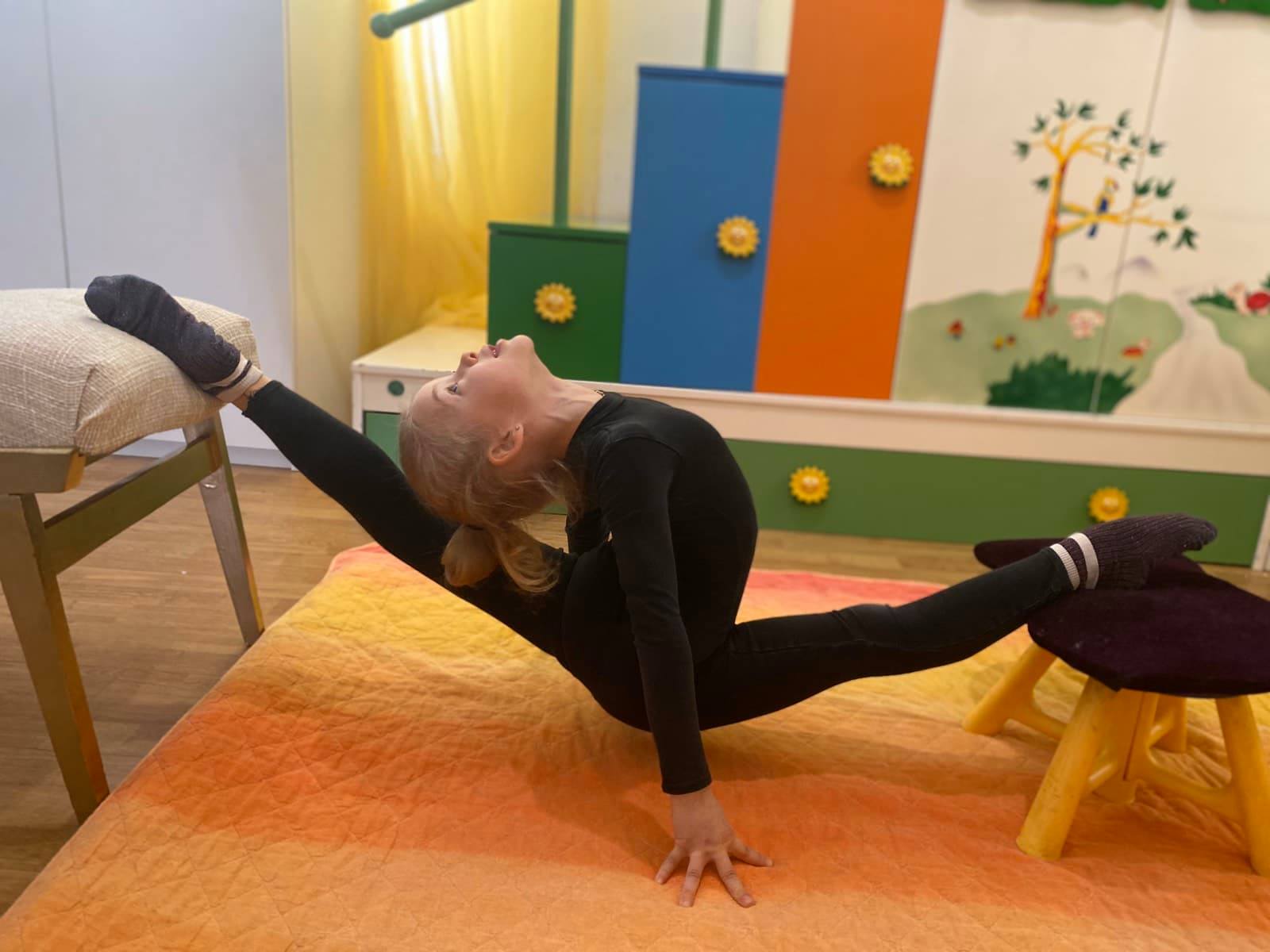 Спорт вдома від художніх гімнасток. Фото