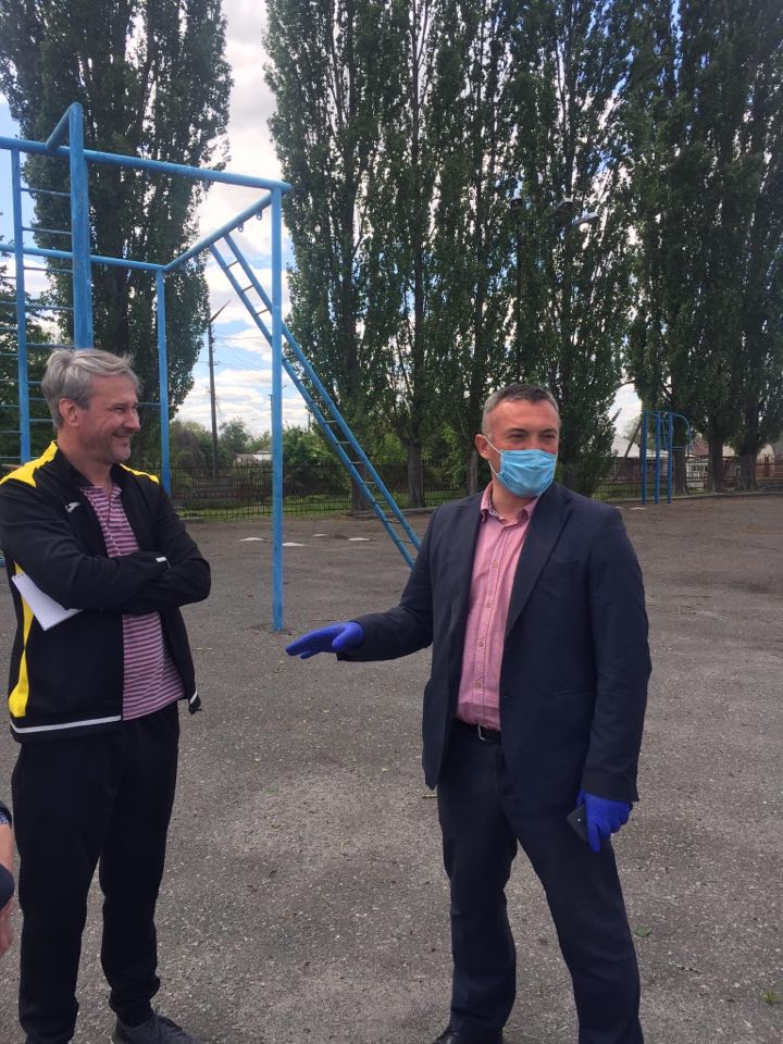 Будівництво спортивних майданчиків в Баришівському районі. Фото