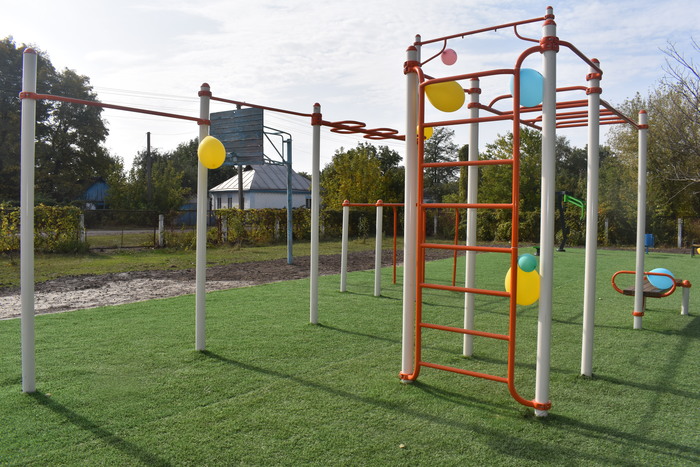 Відкриття воркаут-майданчика в Жоравці. Фото