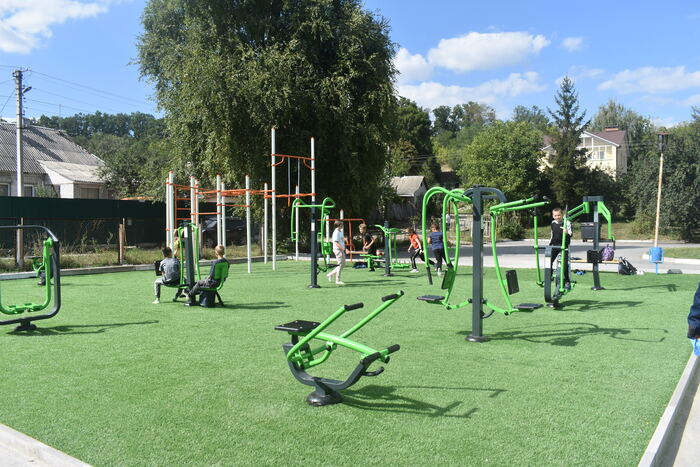 Відкриття воркаут-майданчиків в Обухівському районі. Фото