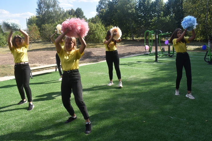 Відкриття workout-майданчиків в Макарівському районі. Фото