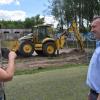 Будівництво футбольного поля в Богуславі. Фото