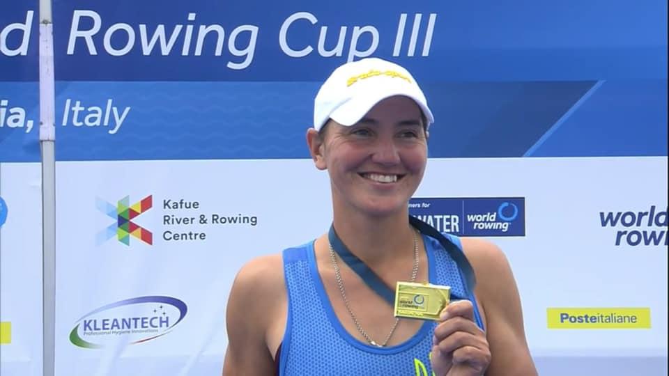Діана Димченко - переможниця етапу Кубку світу з академічного веслування. фото