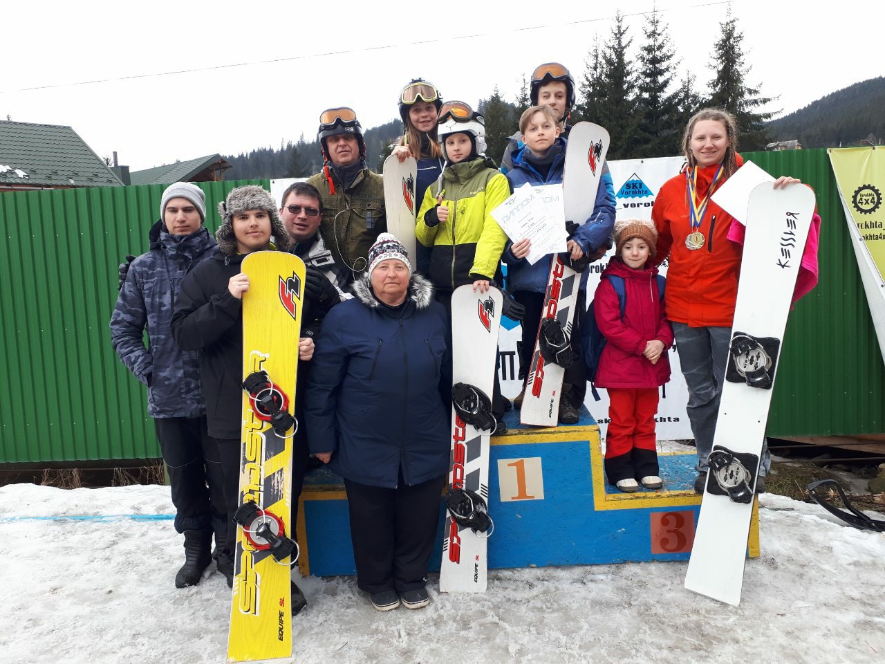 Чемпiони та призери Финальног Кубку Украiни зi сноубордингу.