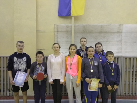 Першість Володарського району з настільного тенісу. фото